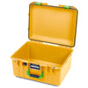 Pelican 1557 Air Case, Yellow with Lime Green Handle & Latches ColorCase
