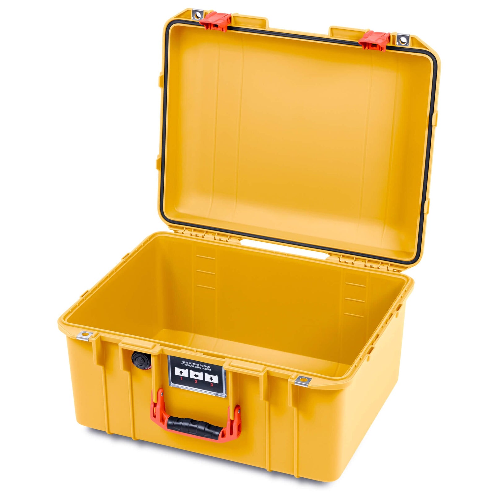 Pelican 1557 Air Case, Yellow with Orange Handle & Latches ColorCase 