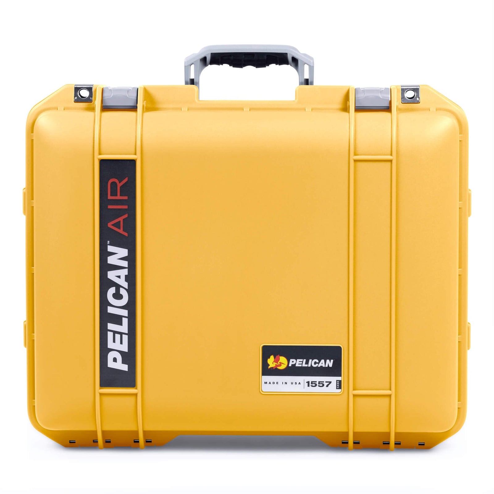 Pelican 1557 Air Case, Yellow with Silver Handle & Latches ColorCase 