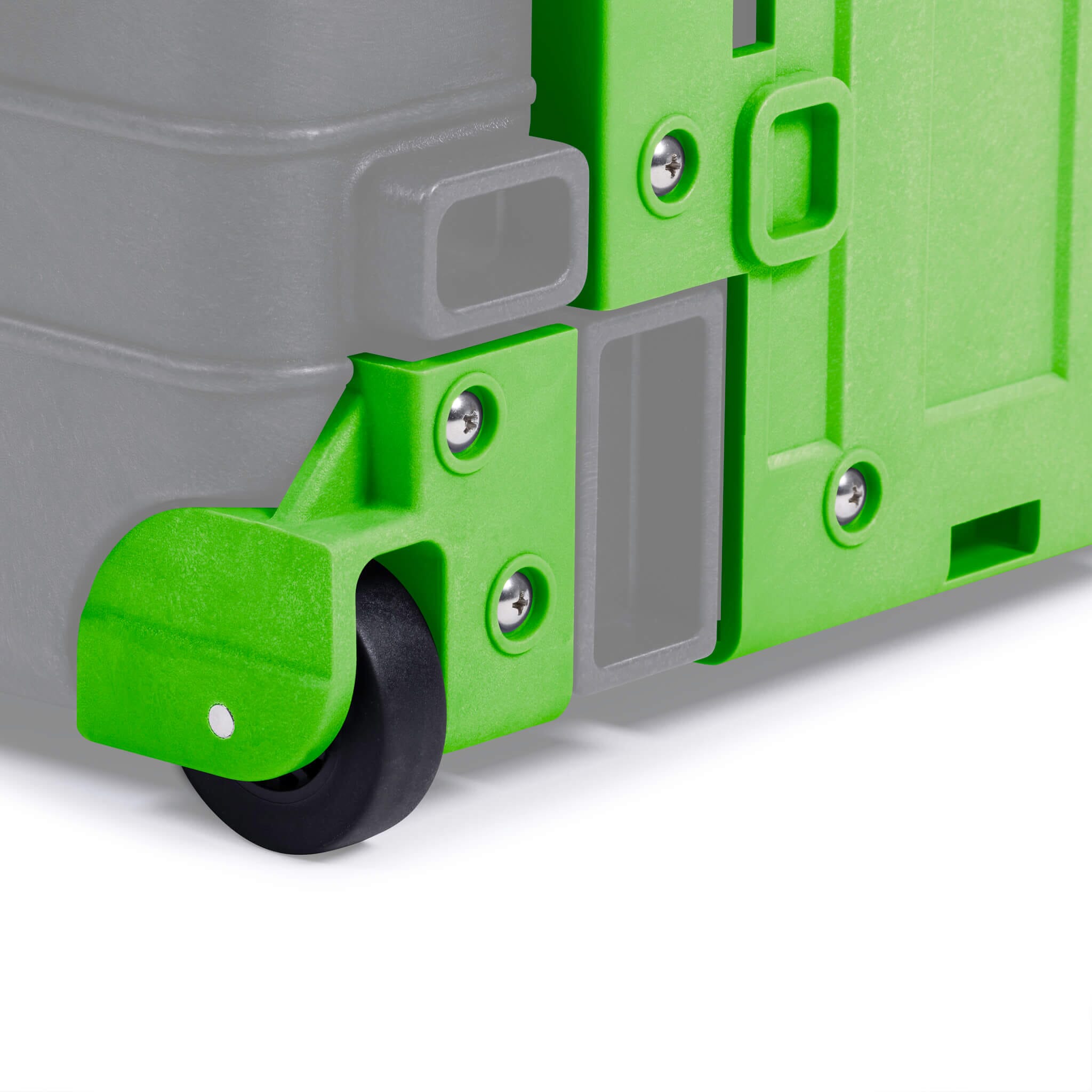 Pelican 1560 Replacement Trolley & Wheel Housing Assembly, Lime Green ColorCase 