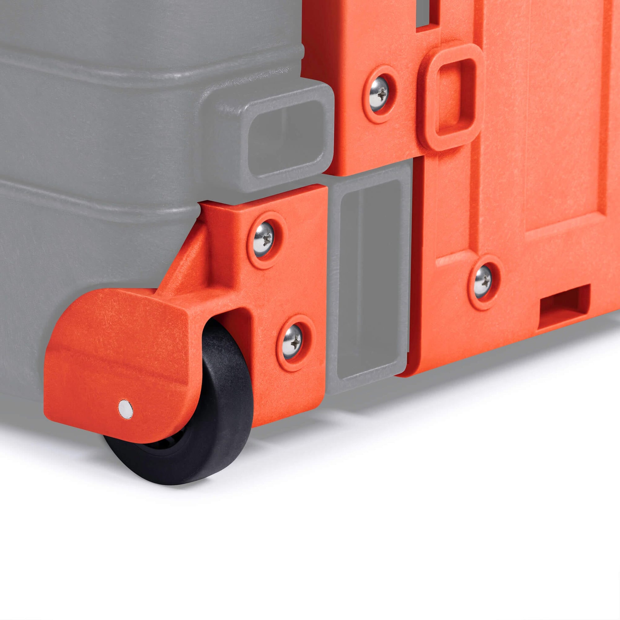 Pelican 1560 Replacement Trolley & Wheel Housing Assembly, Orange ColorCase