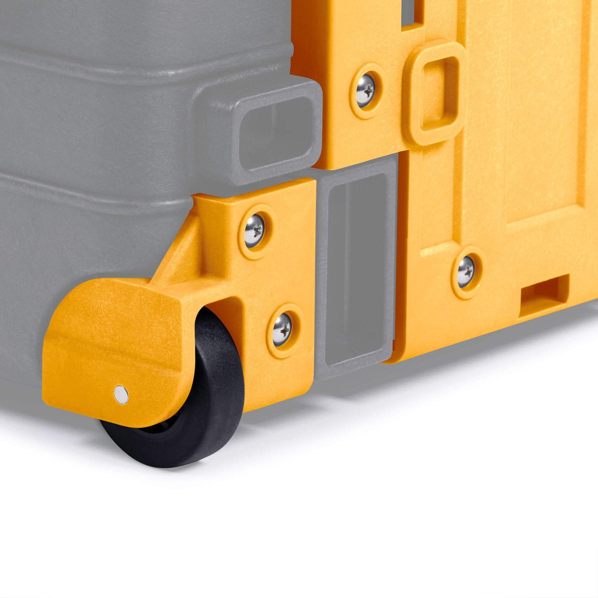 Pelican 1560 Replacement Trolley & Wheel Housing Assembly, Yellow ColorCase