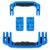 Pelican 1560 Replacement Handles & Latches, Blue (Set of 2 Handles, 2 Latches) ColorCase 