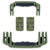 Pelican 1560 Replacement Handles & Latches, OD Green (Set of 2 Handles, 2 Latches) ColorCase 