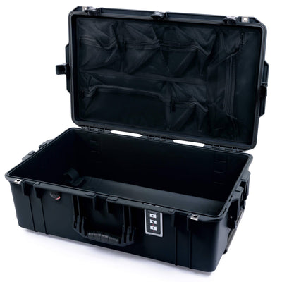 Pelican 1595 Air Case, Black, TSA Locking Latches & Keys Mesh Lid Organizer Only ColorCase 015950-0100-110-L10