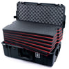 Pelican 1595 Air Case, Black, TSA Locking Latches & Keys Custom Tool Kit (6 Foam Inserts with Convoluted Lid Foam) ColorCase 015950-0060-110-L10