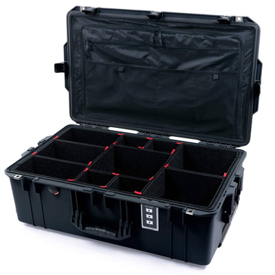 Pelican 1595 Air Case, Black TrekPak Divider System with Combo-Pouch Lid Organizer ColorCase 015950-0320-110-111