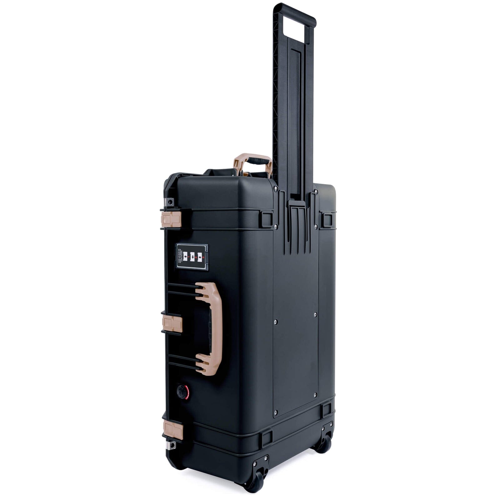 Pelican 1595 Air Case, Black with Desert Tan Handles & Latches ColorCase 
