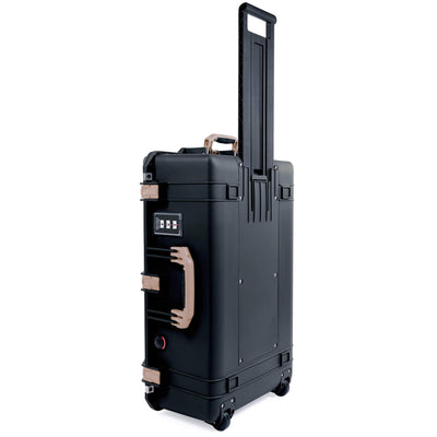 Pelican 1595 Air Case, Black with Desert Tan Handles & Latches ColorCase