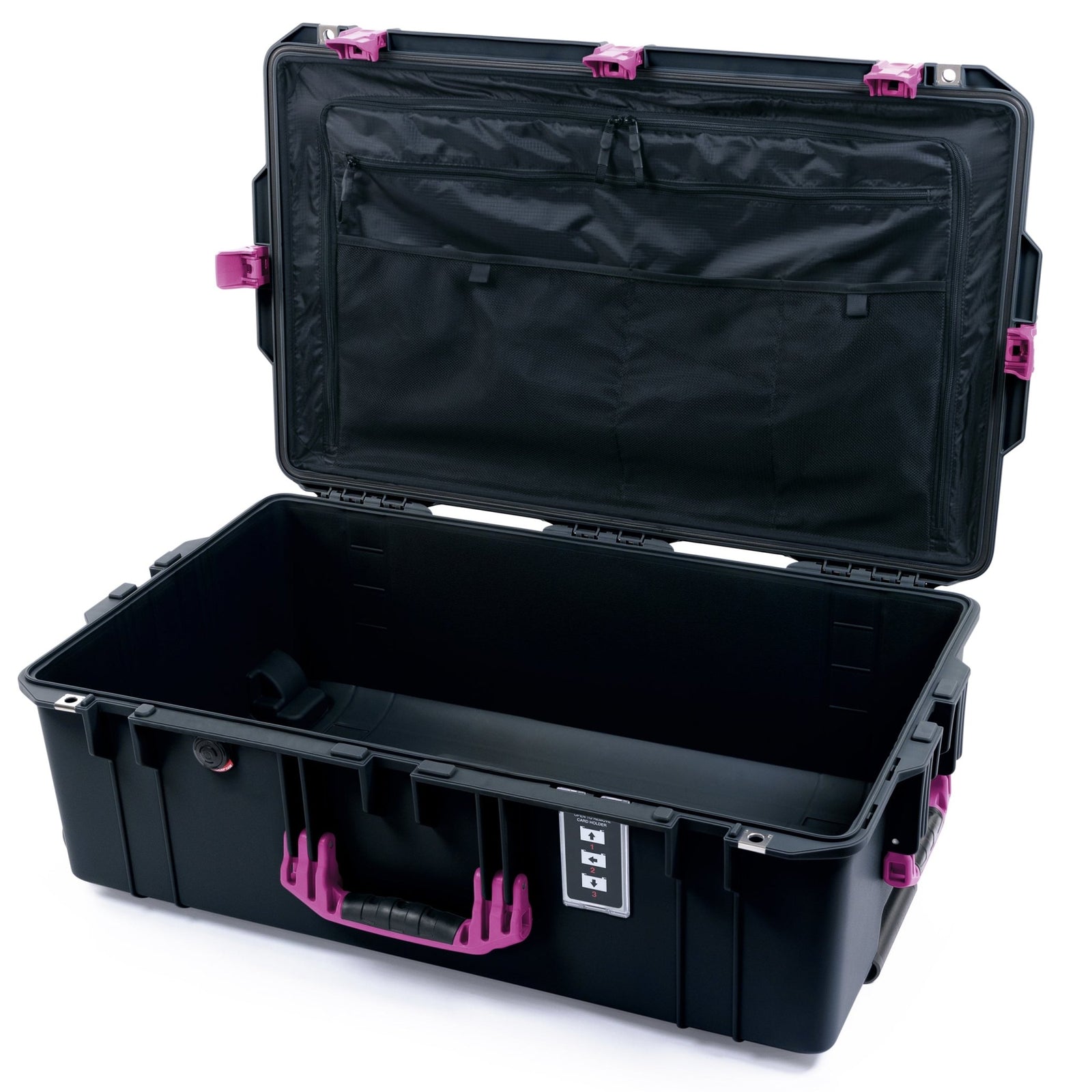 Pelican 1595 Air Case - Black & Magenta - TRVL Lid Organizer Only