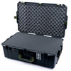 Pelican 1595 Air Case, Black with OD Green Handles & Latches Pick & Pluck Foam with Convoluted Lid Foam ColorCase 015950-0001-110-131