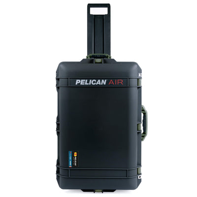 Pelican 1595 Air Case, Black with OD Green Handles & Latches ColorCase