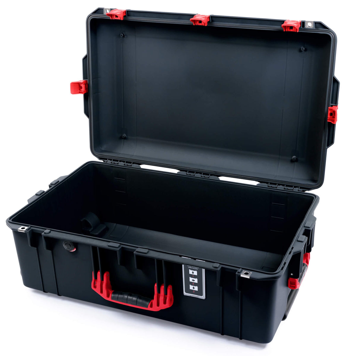 Pelican 1595 Air Case, Black with Red Handles &amp; Push-Button Latches None (Case Only) ColorCase 015950-0000-110-321