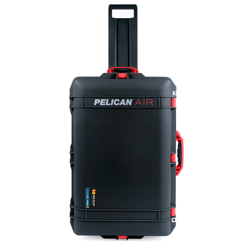 Pelican 1595 Air Case, Black with Red Handles & Push-Button Latches ColorCase 