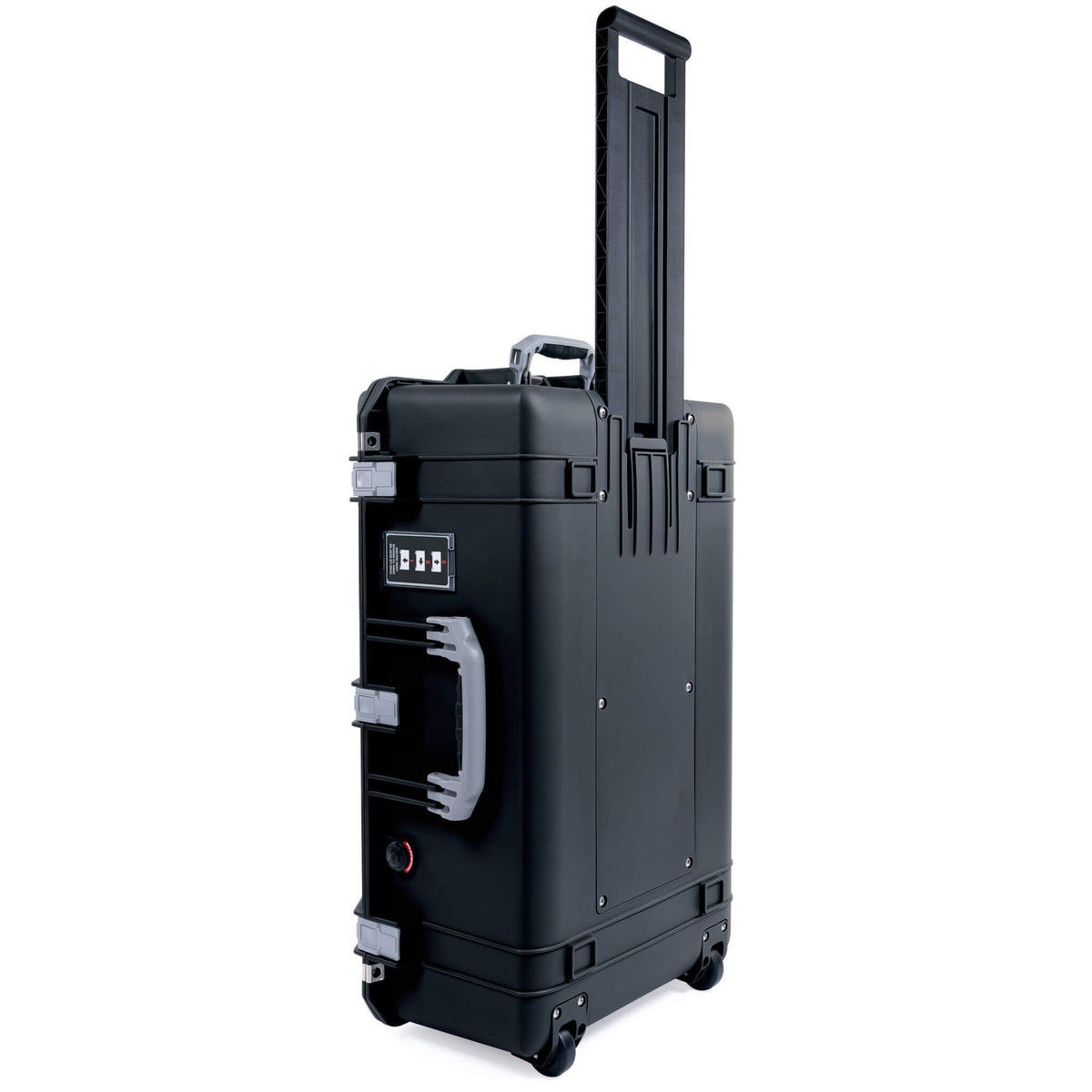 Pelican 1595 Air Case, Black with Silver Handles &amp; Push-Button Latches ColorCase 