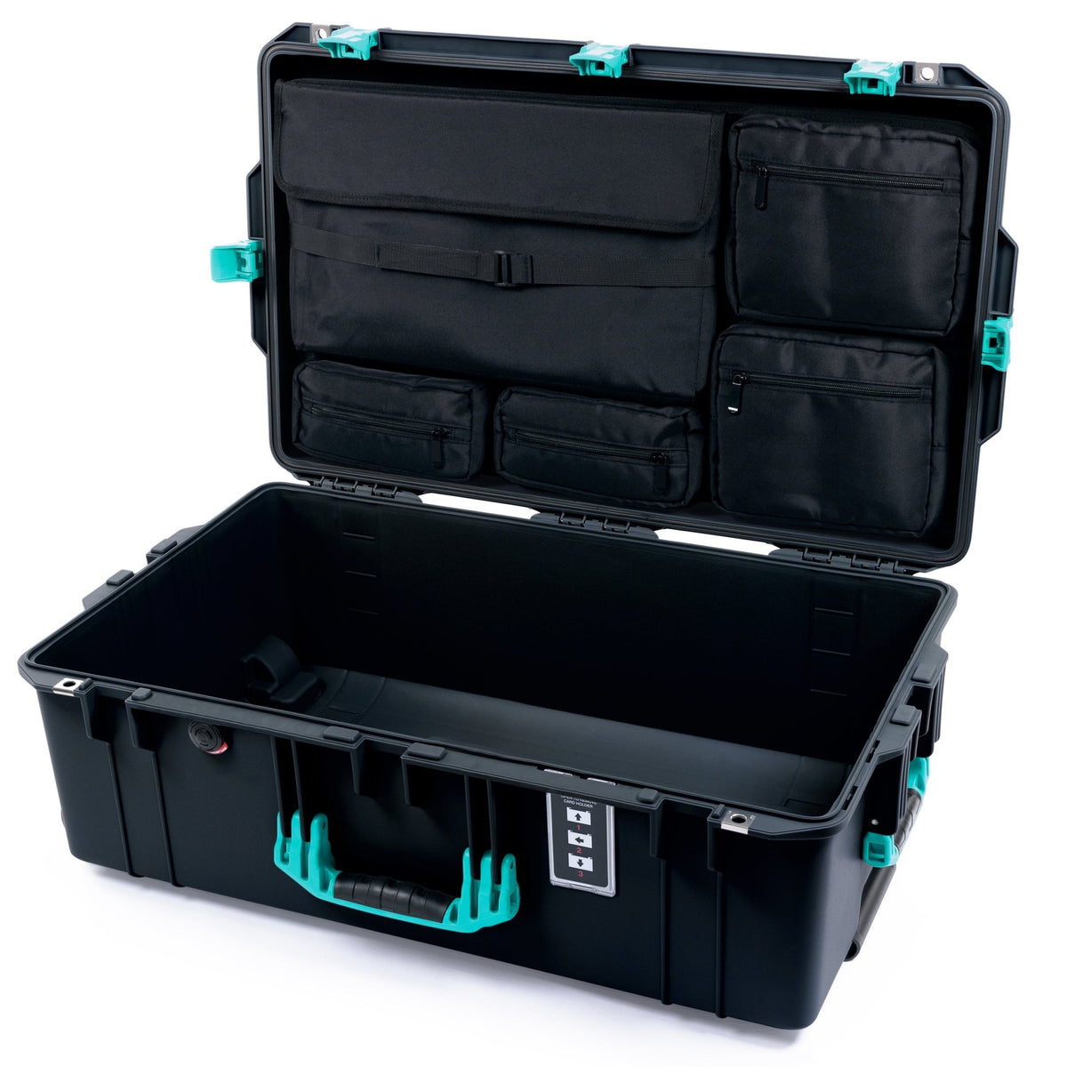 Pelican 1595 Air Case - Black & Teal - Computer Lid Pouch Only