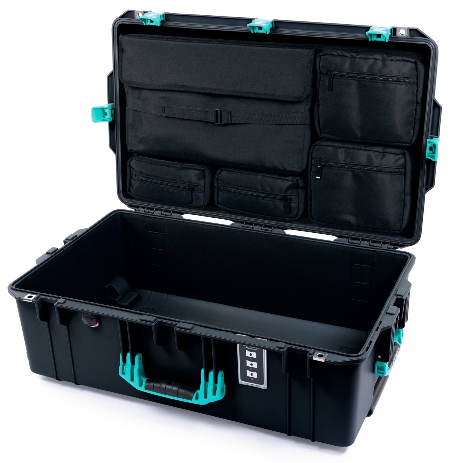 Pelican 1595 Air Case - Black & Teal - Computer Lid Pouch Only