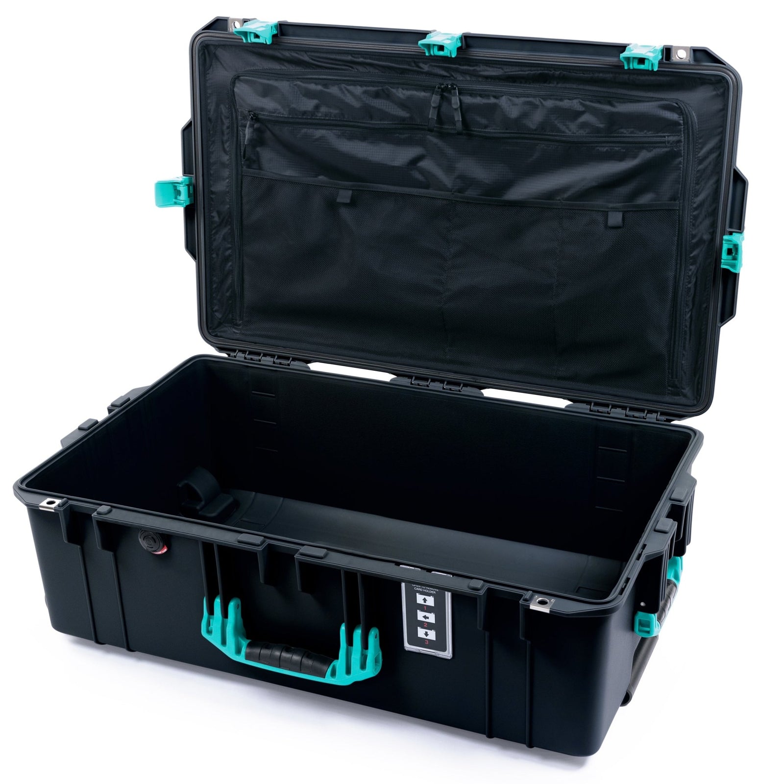 Pelican 1595 Air Case - Black & Teal - TRVL Lid Organizer Only