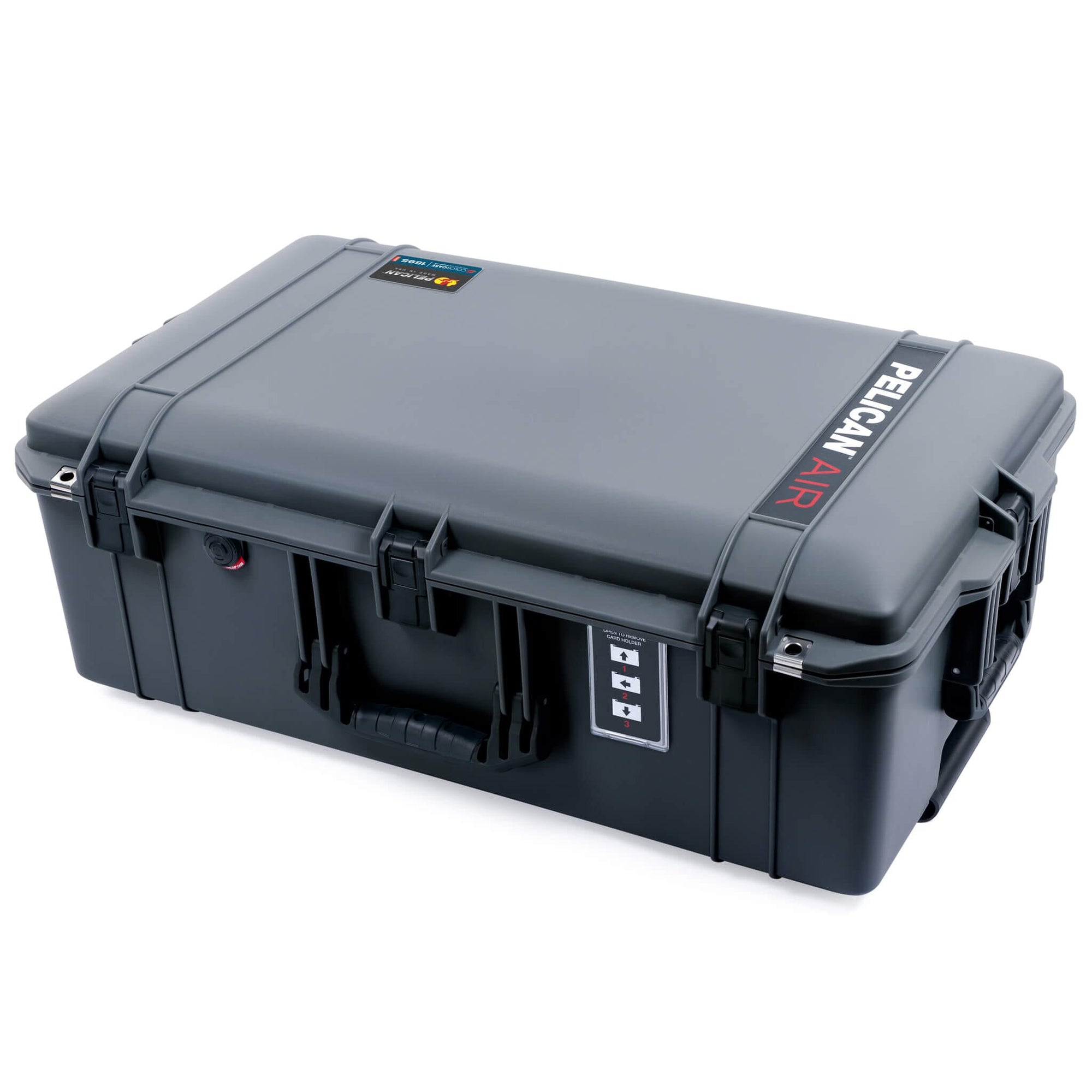 Pelican 1595 Air Case, Charcoal with Black Handles & Latches ColorCase 