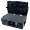 Pelican 1595 Air Case, Charcoal with Black Handles & Latches Pick & Pluck Foam with Mesh Lid Organizer ColorCase 015950-0101-520-111