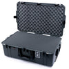 Pelican 1595 Air Case, Charcoal with Black Handles & Latches Pick & Pluck Foam with Convoluted Lid Foam ColorCase 015950-0001-520-111