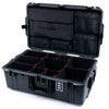 Pelican 1595 Air Case, Charcoal with Black Handles & TSA Locking Latches TrekPak Divider System with Laptop Computer Lid Pouch ColorCase 015950-0220-510-L10