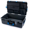 Pelican 1595 Air Case, Charcoal with Blue Handles & Latches Laptop Computer Lid Pouch Only ColorCase 015950-0200-520-121