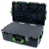 Pelican 1595 Air Case, Charcoal with Lime Green Handles & Latches Pick & Pluck Foam with Mesh Lid Organizer ColorCase 015950-0101-520-301