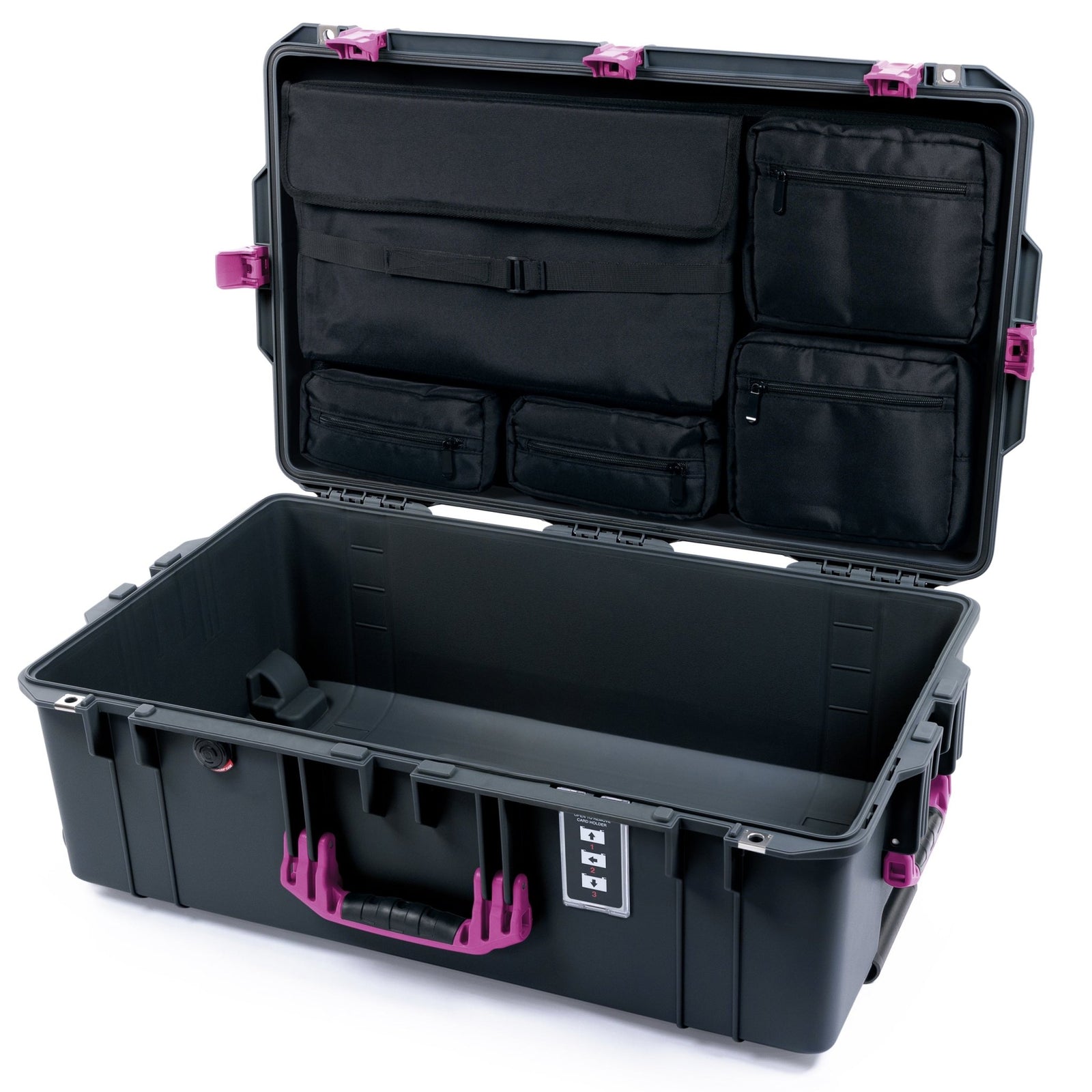 Pelican 1595 Air Case - Charcoal & Magenta - Computer Lid Pouch Only