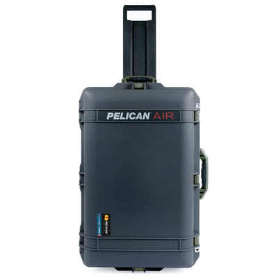 Pelican 1595 Air Case, Charcoal with OD Green Handles & Latches ColorCase