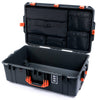 Pelican 1595 Air Case, Charcoal with Orange Handles & Latches Laptop Computer Lid Pouch Only ColorCase 015950-0200-520-151
