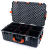 Pelican 1595 Air Case, Charcoal with Orange Handles & Latches TrekPak Divider System with Convoluted Lid Foam ColorCase 015950-0020-520-151