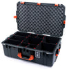 Pelican 1595 Air Case, Charcoal with Orange Handles & Latches TrekPak Divider System with Convoluted Lid Foam ColorCase 015950-0020-520-151