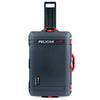 Pelican 1595 Air Case, Charcoal with Red Handles & Latches ColorCase