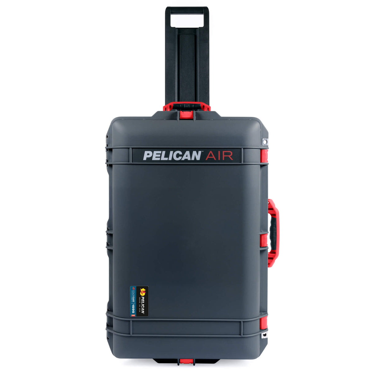 Pelican 1595 Air Case, Charcoal with Red Handles &amp; Latches ColorCase 