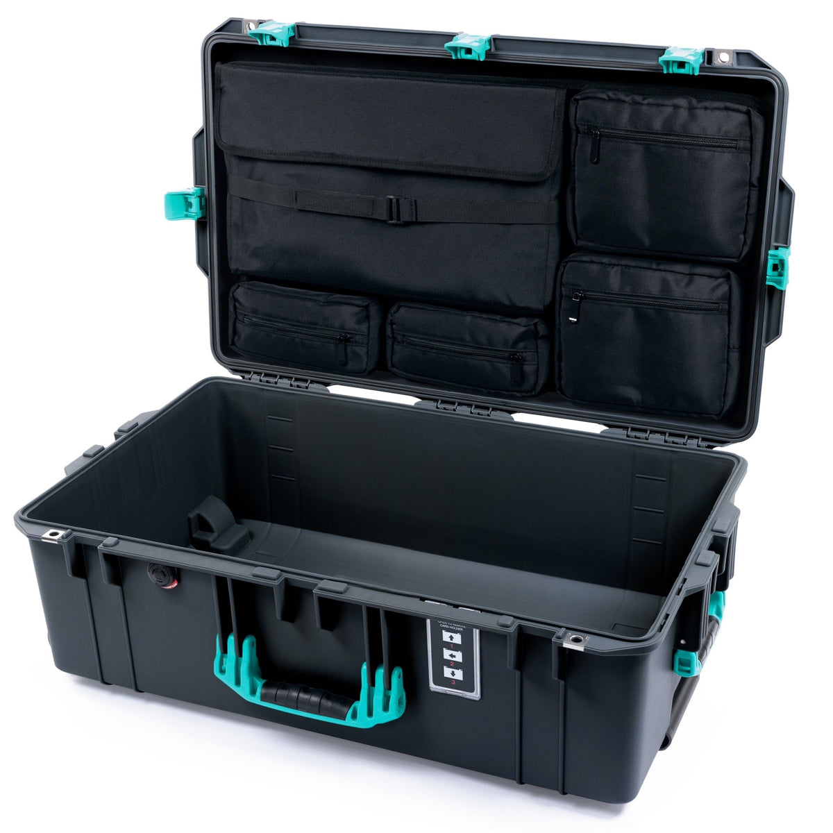 Pelican 1595 Air Case - Charcoal & Teal - Computer Lid Pouch Only
