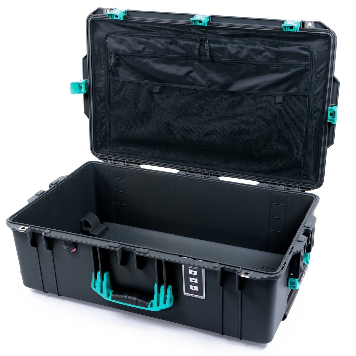 Pelican 1595 Air Case - Charcoal & Teal - TRVL Lid Organizer Only