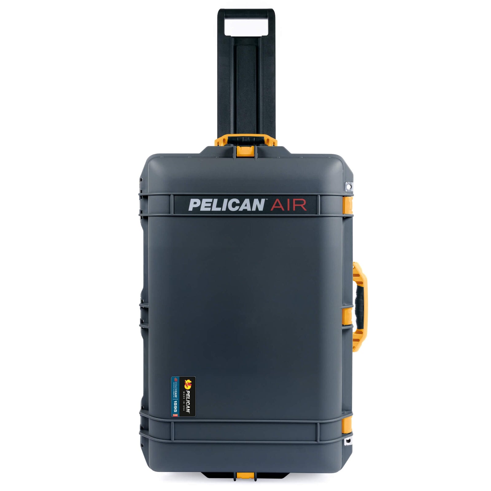 Pelican 1595 Air Case, Charcoal with Yellow Handles & Latches ColorCase 