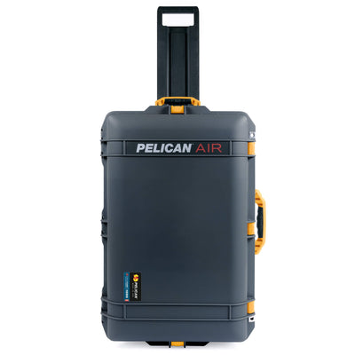 Pelican 1595 Air Case, Charcoal with Yellow Handles & Latches ColorCase