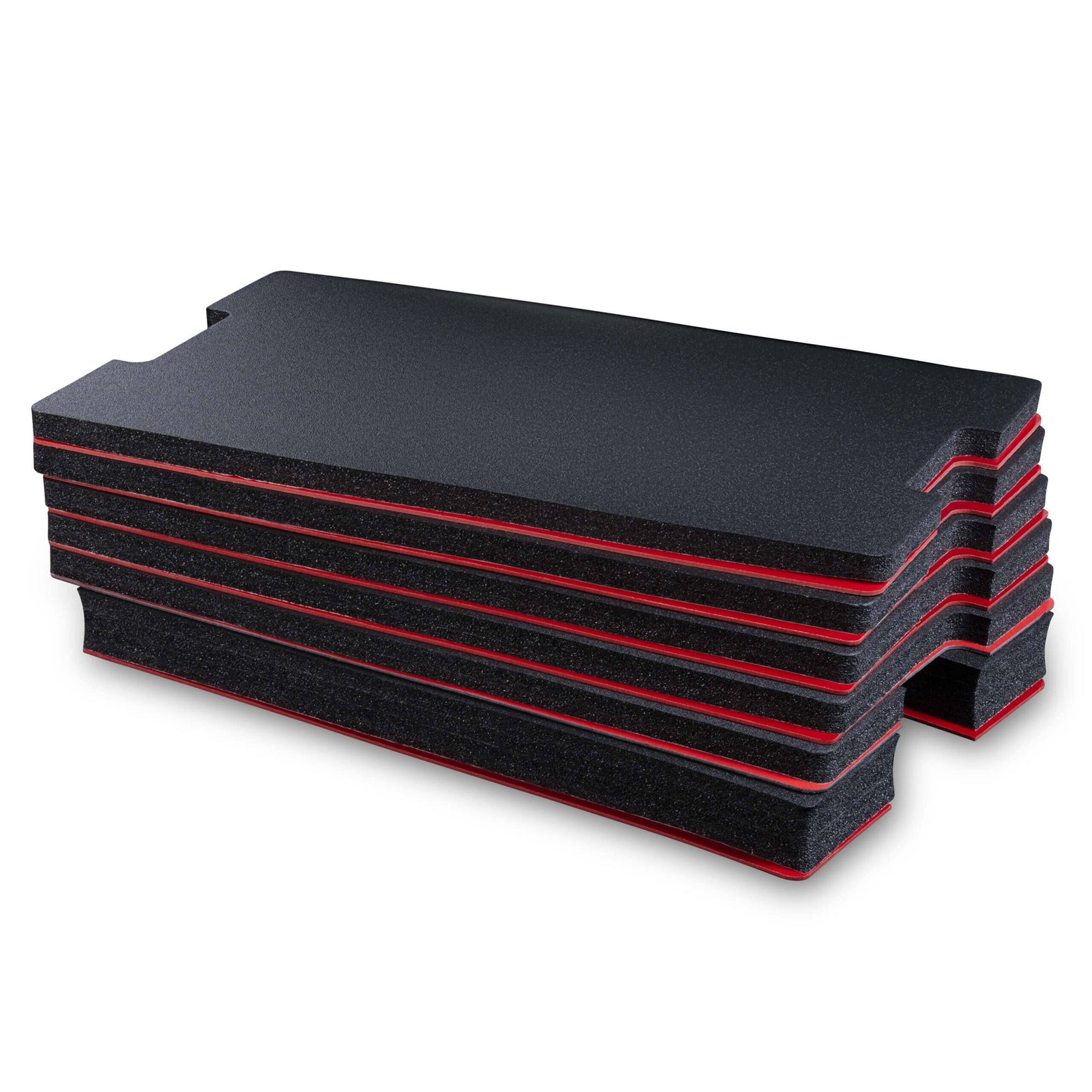 Pelican 1595 Air Tool Foam Kit (Set of 5 Black Foam Pieces, 5 Red Plastic Backers) ColorCase 
