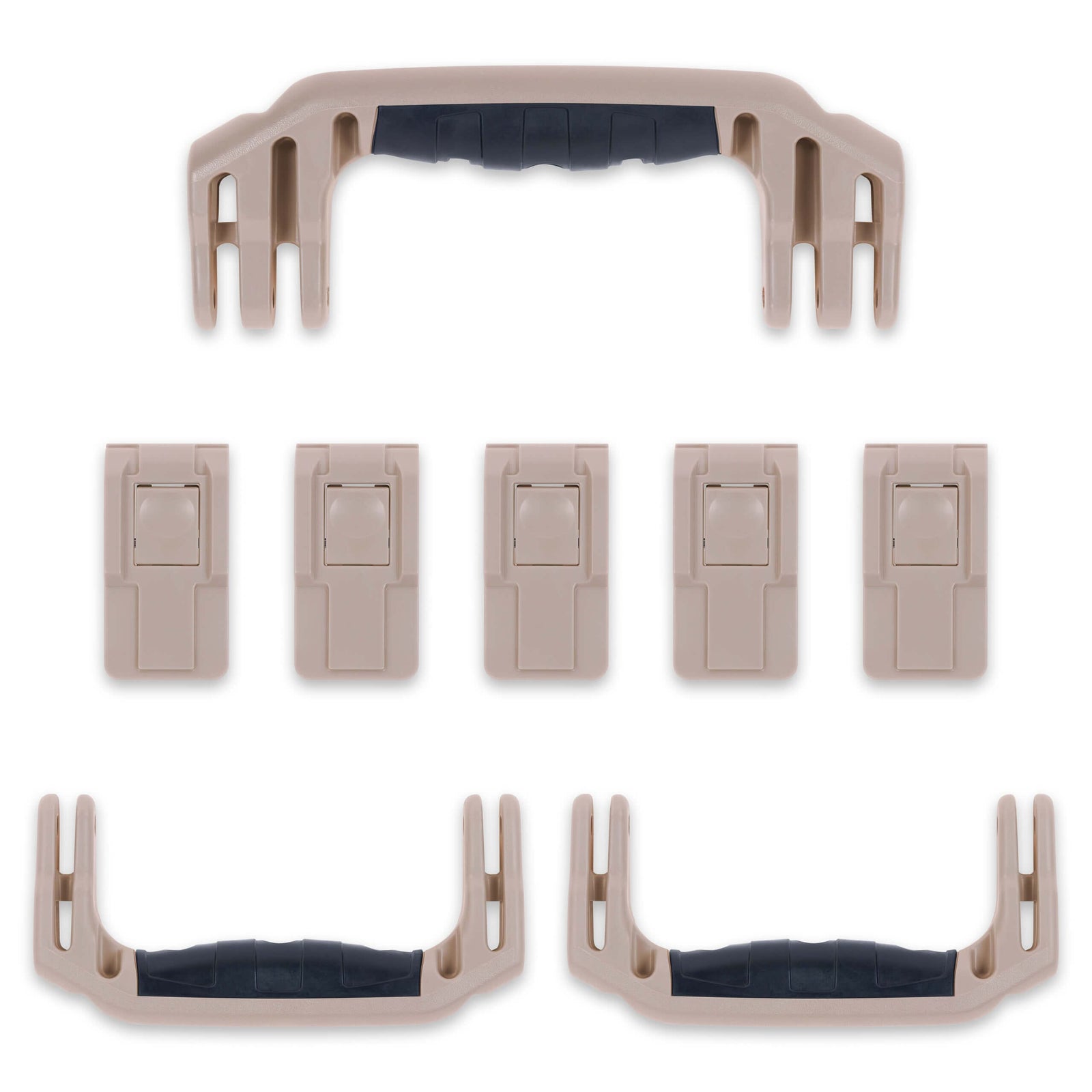 Pelican 1595 Air Replacement Handles & Latches Set - Desert Tan ColorCase 