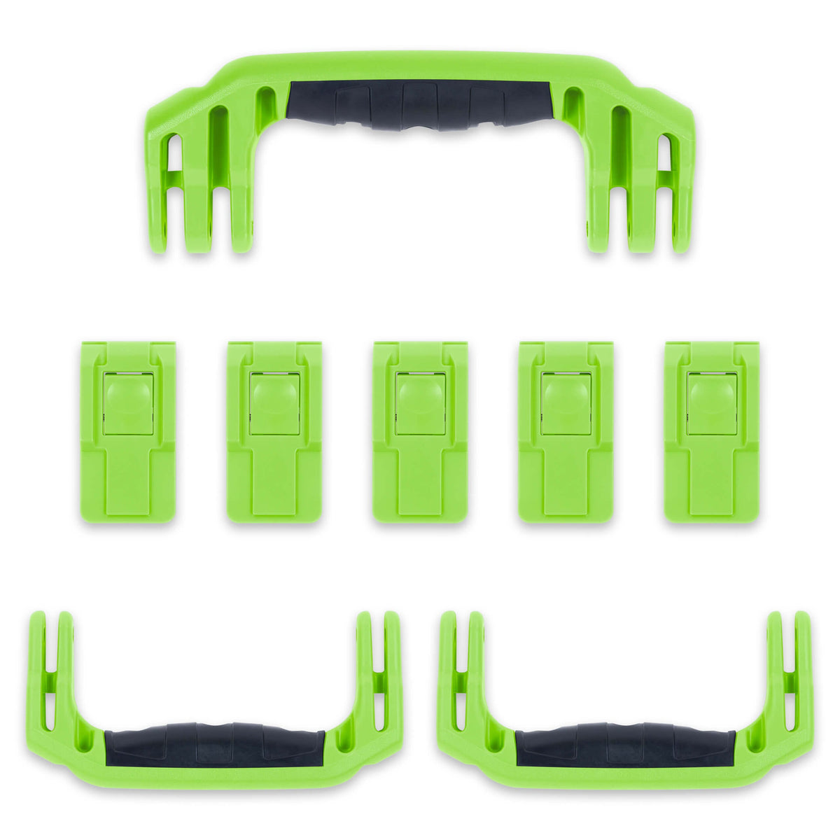 Pelican 1595 Air Replacement Handles &amp; Latches Set - Lime Green ColorCase 