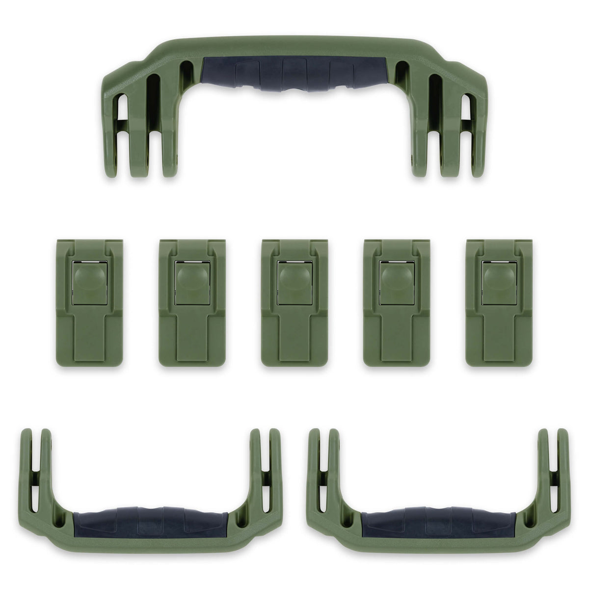 Pelican 1595 Air Replacement Handles &amp; Latches Set - OD Green ColorCase 