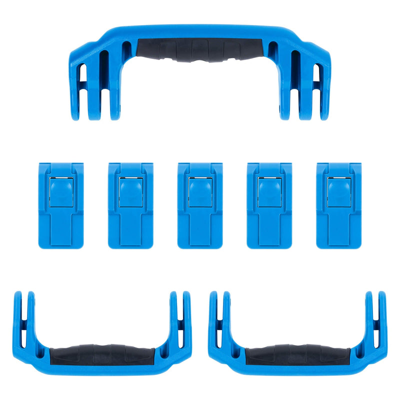 Pelican 1595 Air Replacement Handles & Latches, Blue (Set of 3 Handles, 5 Latches) ColorCase 