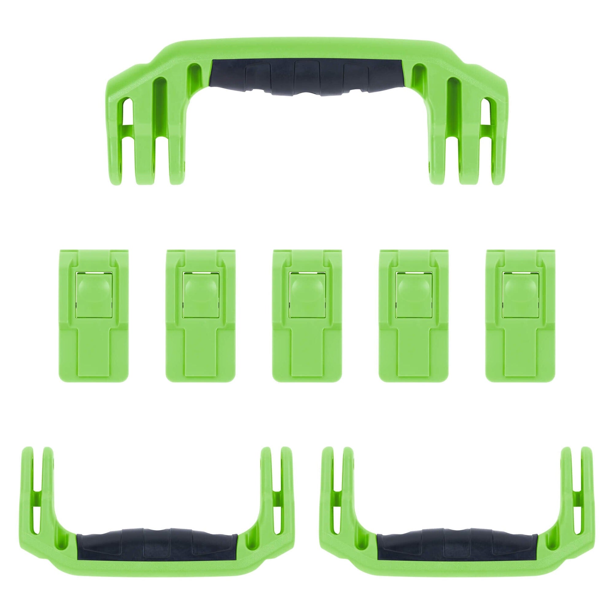 Pelican 1595 Air Replacement Handles & Latches, Lime Green (Set of 3 Handles, 5 Latches) ColorCase 
