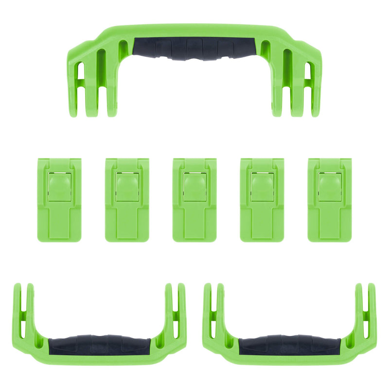 Pelican 1595 Air Replacement Handles & Latches, Lime Green (Set of 3 Handles, 5 Latches) ColorCase 