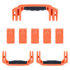 Pelican 1595 Air Replacement Handles & Latches, Orange, Push-Button (Set of 3 Handles, 5 Latches) ColorCase