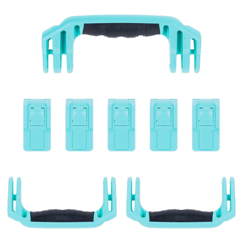 Pelican 1595 Air Replacement Handles & Latches, Teal (Set of 3 Handles, 5 Latches) ColorCase 
