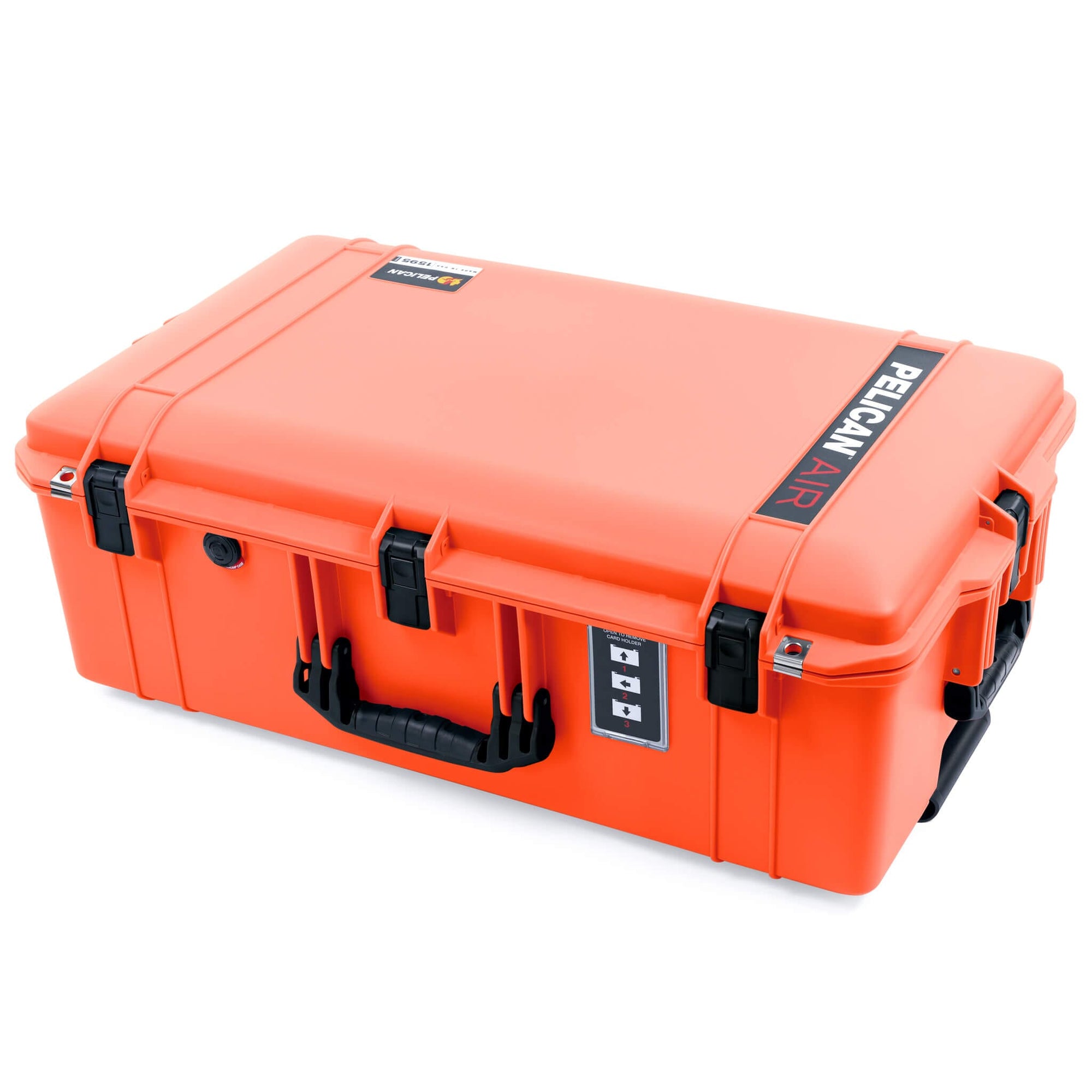 Pelican 1595 Air Case, Orange with Black Handles & Push-Button Latches ColorCase 