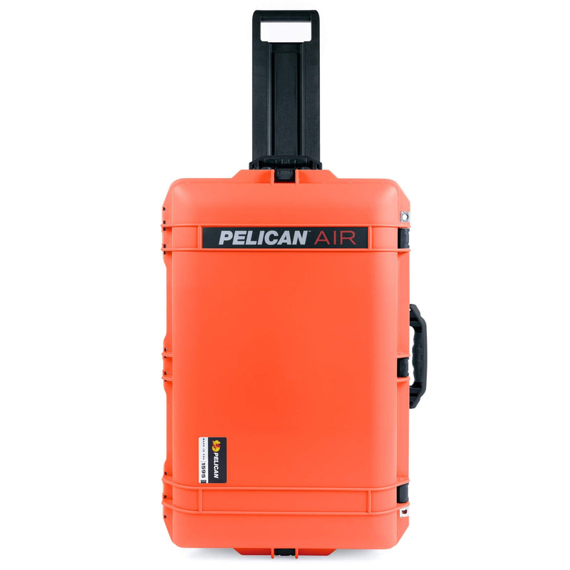 Pelican 1595 Air Case, Orange with Black Handles & Push-Button Latches ColorCase 